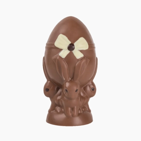 Jajko z zajączkami z mlecznej czekolady